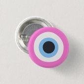 böser Blick pink Button (Vorne & Hinten)