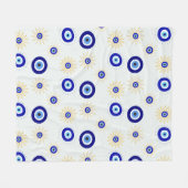 Böser Blick Symbol Fleecedecke (Vorderseite (Horizontal))