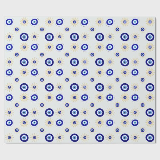 Böser Blick Symbol Geschenkpapier (Flach)