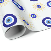 Böser Blick Symbol Geschenkpapier (Rolleneckpunkt)
