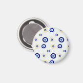 Böser Blick Symbol Magnet (Vorderseite/Rückseite)