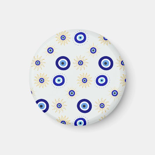 Böser Blick Symbol Magnet (Vorne)