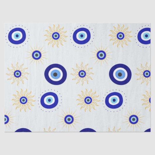 Böser Blick Symbol Seidenpapier (Vorderseite)