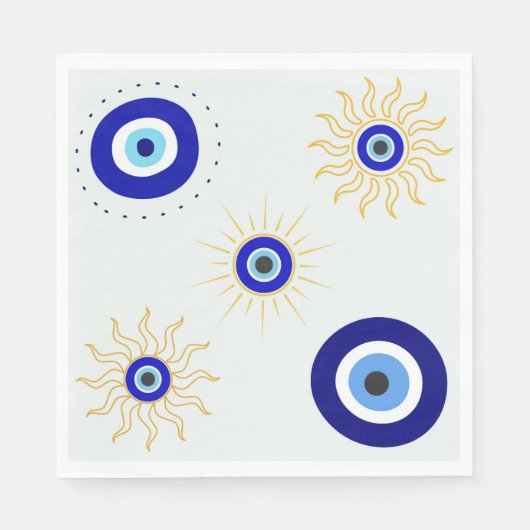 Böser Blick Symbol Serviette (Vorderseite)