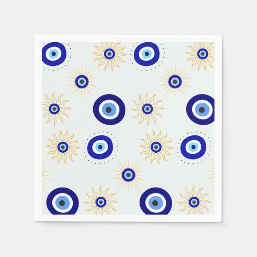 Böser Blick Symbol Serviette (Vorderseite)