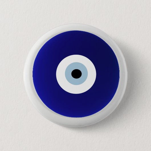 böser Blick Vintage Oriental Muster Design Button (Vorderseite)