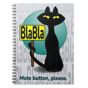 Böser Boogie Lustiges Notizbuch - BlaBla Notizblock