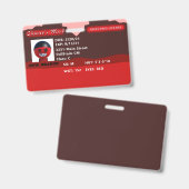 Böser Chance's Ansteckende Lizenz Ausweis (Vorder- & Rückseite)