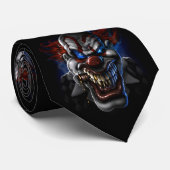 Böser Clown Gesicht Krawatte (Gerollt)