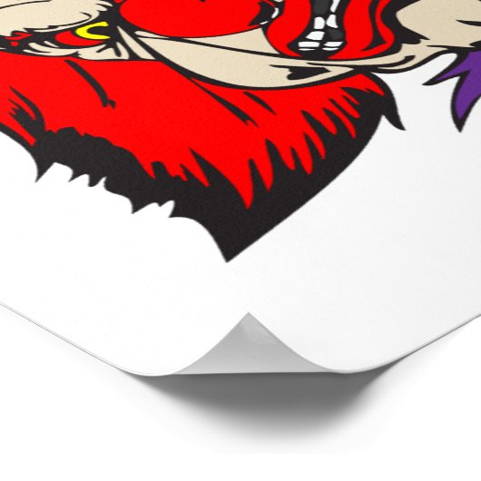 böser Clown Poster (Ecke)