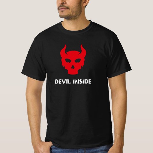Böser Dämonenschädel-Horror T-Shirt (Vorderseite)