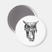 böser Dämonenschädel Magnet (Vorderseite/Rückseite)