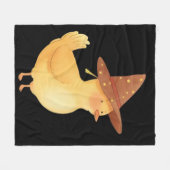 Böser Ente Fleecedecke (Vorderseite (Horizontal))