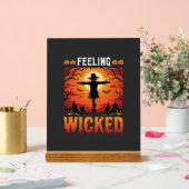Böser Halloween-Vogelscheuchendesign_1 Acrylschild (Hochzeit)