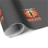 Böser Halloween-Vogelscheuchendesign_1 Geschenkpapier (Rolleneckpunkt)