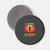 Böser Halloween-Vogelscheuchendesign_1 Magnet (Vorderseite/Rückseite)