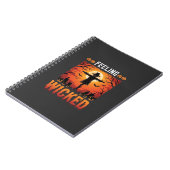 Böser Halloween-Vogelscheuchendesign_1 Notizblock (Linke Seite)