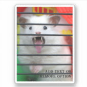 Böser Hamster Aufkleber (Vorderseite)