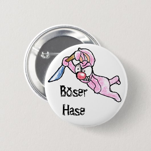 Böser Hase Button (Vorne & Hinten)