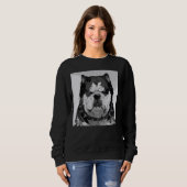 böser Hund, lustiger Hund Sweatshirt (Vorne ganz)