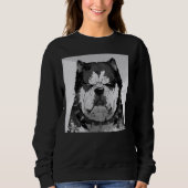 böser Hund, lustiger Hund Sweatshirt (Vorderseite)