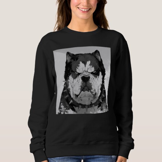 böser Hund, lustiger Hund Sweatshirt (Vorderseite)