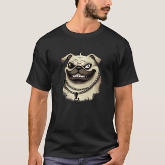Böser Hund Pug Halloween 1 T-Shirt