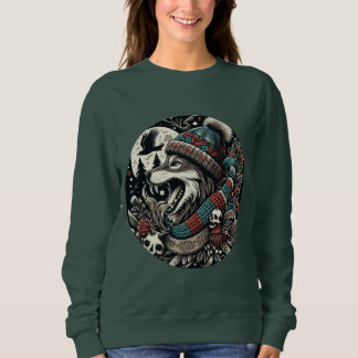 Böser Hund und Schädel Sweatshirt