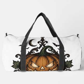 Böser Jack O Lantern Gothic Halloween-Kürbis Duffle Bag