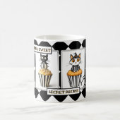 Böser Katzen Cupcake Halloween Leckerlis Kaffeetasse (Mittel)