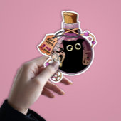 Böser Katzengeist in Flasche gefangen - Niedliche  Aufkleber