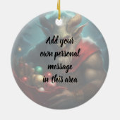 Böser Krampus  Keramik Ornament (Hinten)