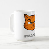 Böser Larry Lustiger Katz Kaffeetasse (Vorderseite Links)