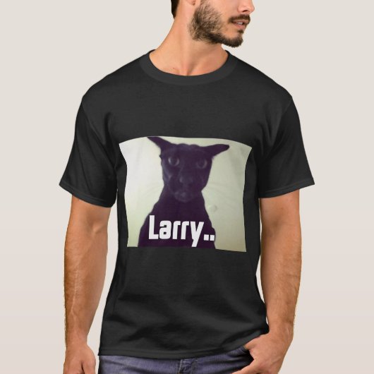 Böser Larry Verfluchte Katze Meme T-Shirt (Vorderseite)