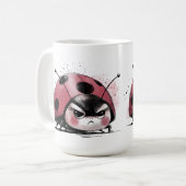 Böser Marienkäfer Kaffeetasse (Vorderseite Links)