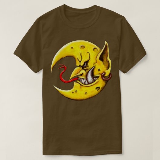 Böser Mond Aufgehend T-Shirt (Design vorne)