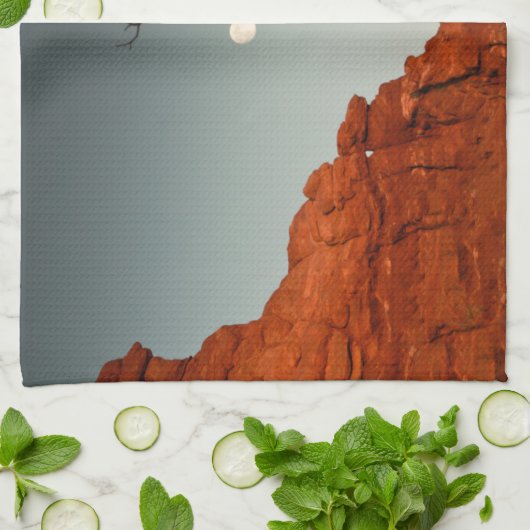 Böser Mond Küchentuch (Gefaltet)