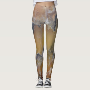 Böser niedlicher moosiger Achat-natürlicher Fels Leggings
