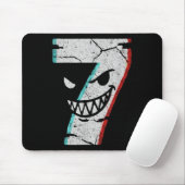 Böser Nummer 7-Shirt - 7 hat 9 Witz 67 Meme Hallow Mousepad (Mit Mouse)
