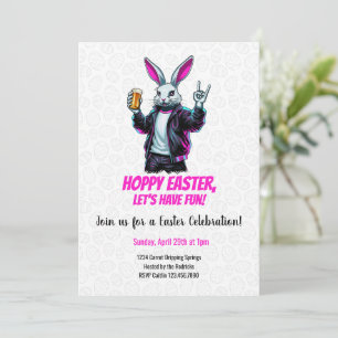 Böser Osterhase! Fröhliche Ostern, Lass uns Spaß h Einladung