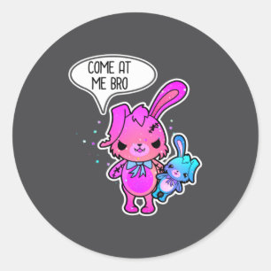 Böser Osterhase Komm An Mich Bruder Meme Hase Horr Runder Aufkleber