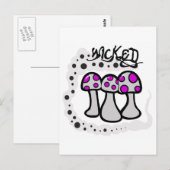 Böser Pilz Postkarte (Vorne/Hinten)
