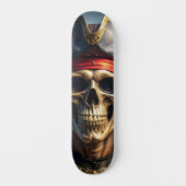 Böser Piratenschädel Skateboard (Vorderseite)