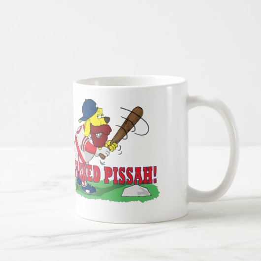 Böser Pissah-Baseball Kaffeetasse (Rechts)