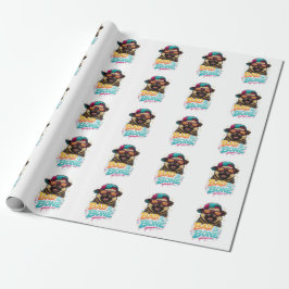 Böser Pug — Ruder Typ Streetwear-Design Geschenkpapier