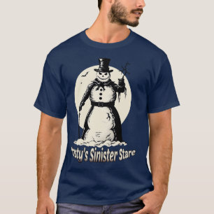 Böser Schneemann Frostys unheimlicher Blick T-Shirt