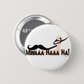 Böser Schnurrbart Button (Vorne & Hinten)