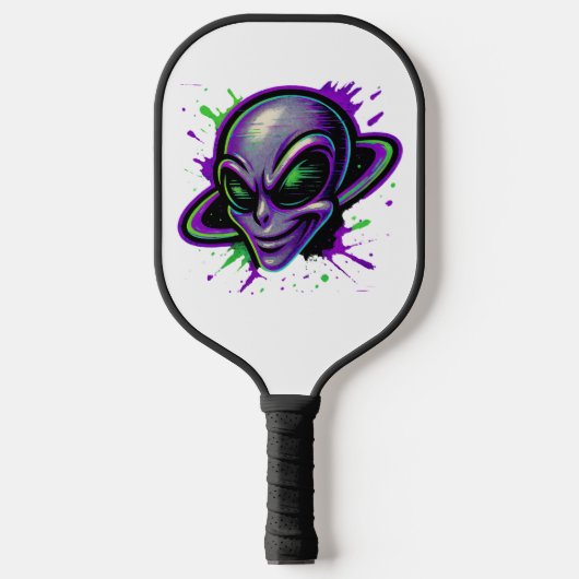 Böser Schuss-Alien Pickleball Schläger (Vorderseite)