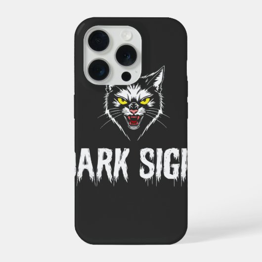 Böser schwarzer Katzen-Dunkles-Sigil-Gothic-Metal- iPhone Hülle (Rückseite)
