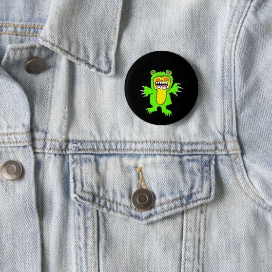 Böser Teddybär-Button  Button (Beispiel)